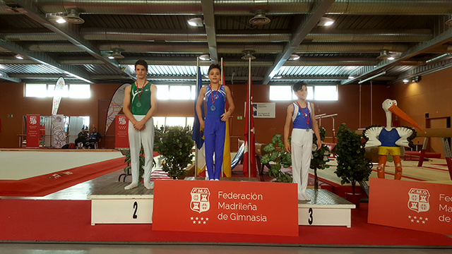 46 podios de los gimnastas del CEMG Majadahonda en el campeonato de Madrid base y trofeo primavera promogym.