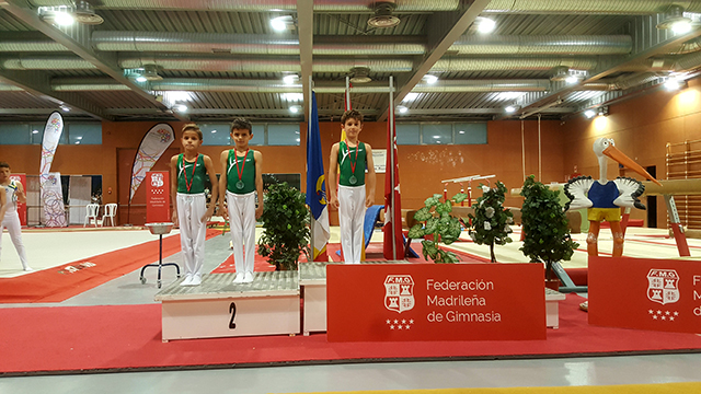 46 podios de los gimnastas del CEMG Majadahonda en el campeonato de Madrid base y trofeo primavera promogym.