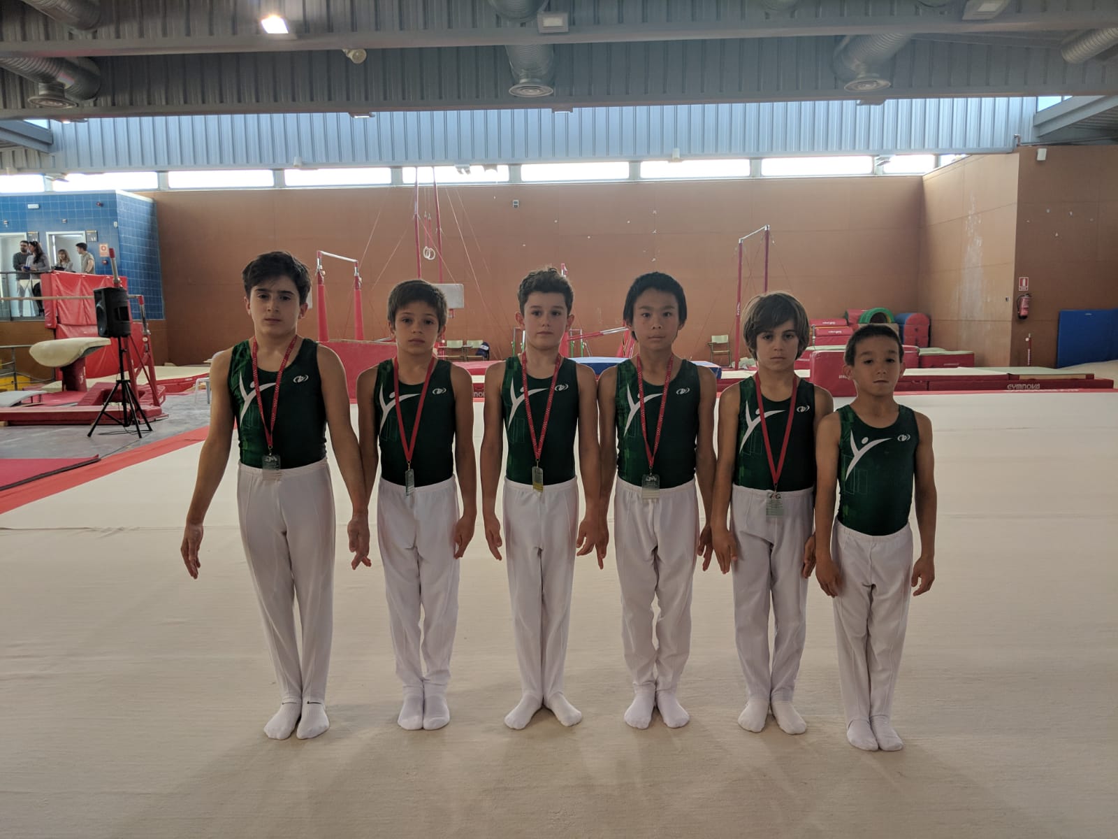 Primera competición de los gimnastas de vía olímpica del Club Escuela Municipal de Gimnasia Majadahonda
